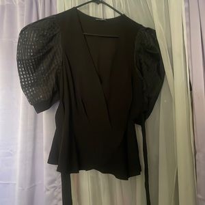 A black formal shirt